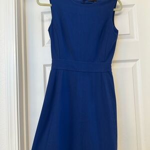 BCBG Max Azria Royal Blue Sleeveless Fit & Flare Dress
